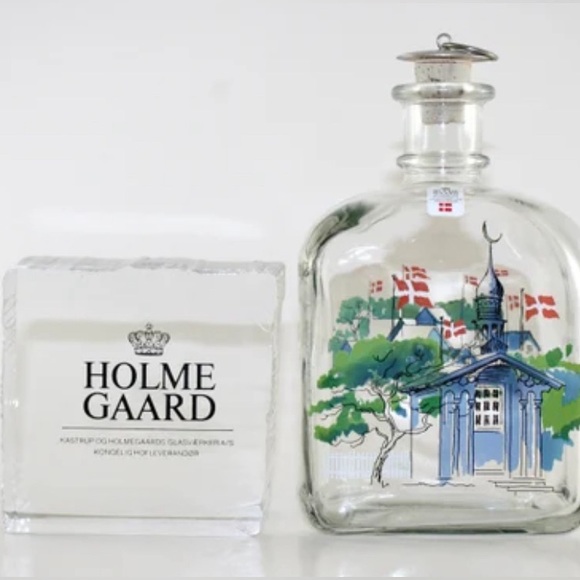 Vintage Holmegaard glass bottle. Made in Denmark 1983. - Picture 8 of 8